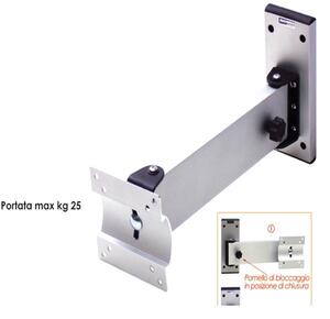 Staffa porta Tv due snodi per camper o imbarcazioni W2 regolabile, per tv LCD-LED da 14