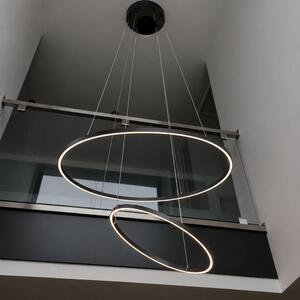 S.luce Ring 100 LED luce a sospensione diretta o indiretta 5m bianco rotondo