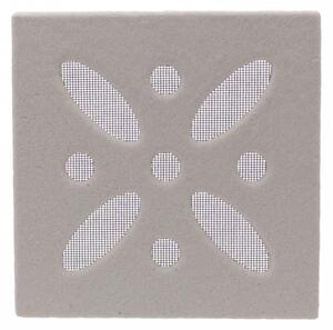 Griglia di Areazione Artistica Quadrata Pitturabile con Zanzariera - EFFETTO Pietra Accessorio Griglia Areazione
