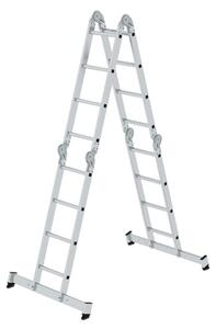 Scala multiuso a 4 sezioni con pioli nivello® traverse 4x4