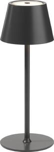 Lampada da tavolo LED a batteria casa NOVA DH 12x31 cm, grigia