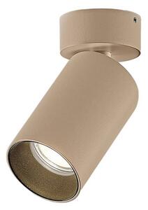 Faretto ad arco Brinja, marrone, rotondo, altezza 13 cm, Ø 6 cm