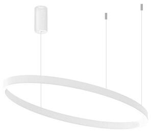 Lampadario moderno gea luce criseide s1p ovale fcrsb8o led bianco alluminio silicone - Gea Luce