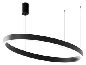 Lampadario moderno gea luce criseide s1g ovale fcrsn9o led nero alluminio silicone - Gea Luce