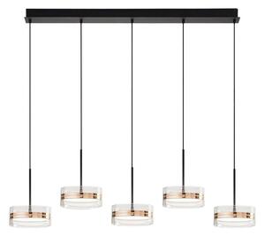 Lampadario perenz aere 8218 or lc led 3000k led nero oro - Perenz