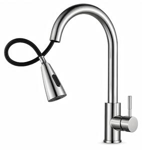 Omgoods - Rubinetto da cucina con doccetta e funzione estendibile
