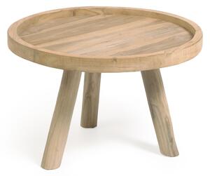 Tavolino Glenda in legno massello di teak Ø 55 cm
