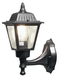 Konstsmide Ferro Applique in alluminio laccato nero con vetro trasparente
