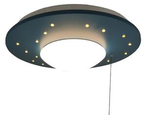Lampada a soffitto Starlight, colore petrolio
