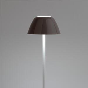 Lampada da Tavolo senza filo dotata di cavo USB per la ricarica in metacrilato LUCIENNE 12x12x 35 h cm colore Tortora