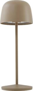 Lindby Lampada da tavolo ricaricabile a LED Arietty, beige, dimmerabile, IP65