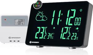 Stazione meteorologica Bresser con sensore esterno wireless, cambio colore, 256 colori