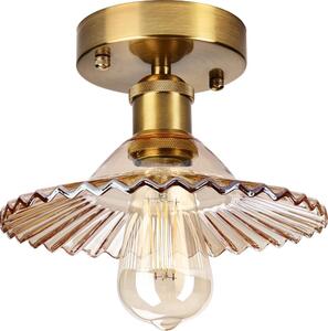 Plafoniera TRISH 1xE27/15W/230V oro/beige fumé