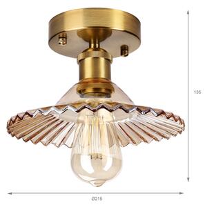 Plafoniera TRISH 1xE27/15W/230V oro/beige fumé