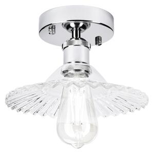 Lampadario a soffitto TRISH 1xE27/15W/230V cromo lucido/trasparente