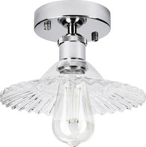 Lampadario a soffitto TRISH 1xE27/15W/230V cromo lucido/trasparente