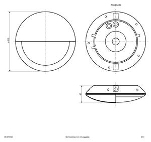 EVN Lichttechnik Lampada da parete a LED WE30181525