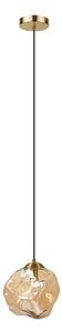 Lampadario a sospensione con cavo CRISTAL 1xE14/15W/230V ottone/beige fumé