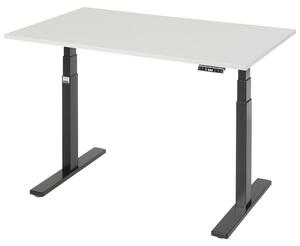 Scrivania RAU adlatus 100 1250x800x650-1300 con piano in M, nero