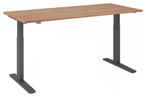 Scrivania regolabile in altezza XMKA | 2 motori | 120-180 cm | elettrica | noce, colore struttura:grafite, dimensioni piano d'appoggio:180 x 80 cm