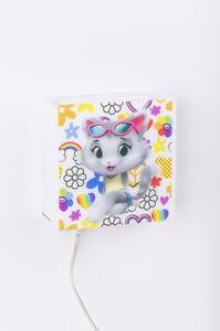 Applique Miaonight Snapcat Milady,design Emporium realizzato in Cristallo acrilico , metallo, misure 15x6x15 cm