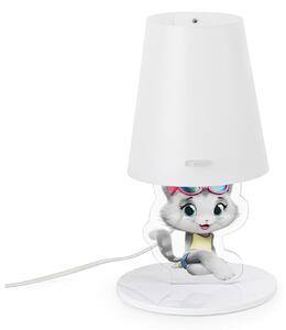Abatjour Buffylux Milady,design Emporium realizzato in Polypropylene , cristallo acrilico, misure 18x18x34 cm