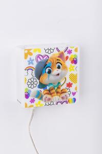 Applique Miaonight Snapcat Lampo,design Emporium realizzato in Cristallo acrilico , metallo, misure 15x6x15 cm
