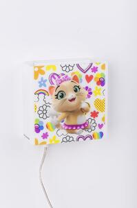 Applique Miaonight Snapcat Pilou,design Emporium realizzato in Cristallo acrilico , metallo, misure 15x6x15 cm