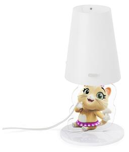 Abatjour Buffylux Pilou,design Emporium realizzato in Polypropylene , cristallo acrilico, misure 18x18x34 cm
