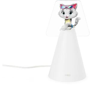 Abatjour Miaolumen Milady,design Emporium realizzato in Polypropylene , cristallo acrilico, misure 18x16x36 cm