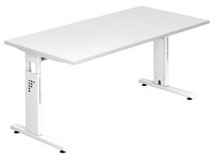 HAMMERBACHER VOS16/W/W Schreibtisch 160cm weiß