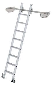 Scaletta mobile per scaffalatura doppia 8 gradini