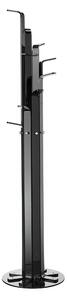Appendiabiti in cristallo acrilico MANHATTAN diametro 40xh140 cm appendiabiti in cristallo acrilico colore nero