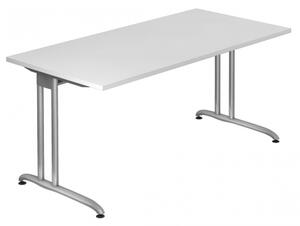 HAMMERBACHER BS16 Schreibtisch weiß rechteckig