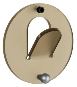 Appendiabiti in metacrilato circolare con gancio in metallo OBLO �12 cm corredato da stop per il fissaggio Colore Fum� Marrone Satinato