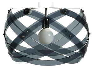 Plafoniera, Lampada da soffitto in metacrilato Nuclea piccola diametro 40 Grigio Fum�