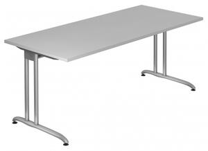 HAMMERBACHER BS19 Schreibtisch grau rechteckig