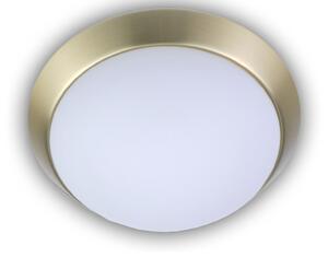 Lampada da soffitto a 3 luci, rotonda, Ø 50 cm, vetro opalino, ottone opaco, lampada da cucina