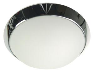Niermann LED 8W, plafoniera con vetro opalino opaco, cromata, 25 cm, luce bianca calda, Germany