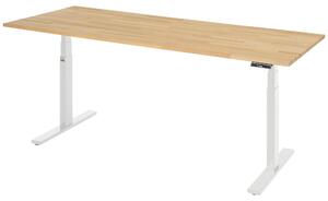 Scrivania adlatus 100 2000x800x650-1300 B-top grigio chiaro