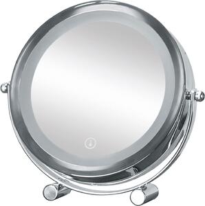 Specchio cosmetico a LED Kleine Wolke BRIGHT MIRROR SHORTY Colore argento