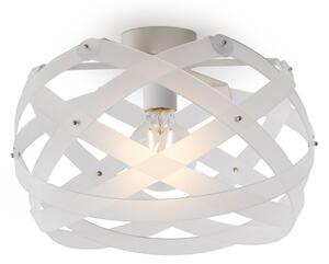 Lampadario a sospensione NUCLEA Piccolo �40 x h24cm - Peso 1,5 kg Supporto in Metallo Paralume in metacrilato Bianco Satinato