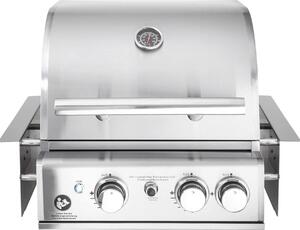 ALLGRILL grill a gas da incasso CHEF S in acciaio inox Sistema ad aria incorporato, 2 bruciatori, bruciatore posteriore 100959