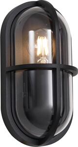 Applique da esterno ovale nera IP65 Target