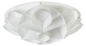 Plafoniera 4 luci con calotta Gin PMMA -GEMMA �70xh22 cm bianco perla