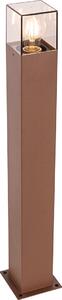 Lampada da esterno industriale a colonna, 70 cm, color ruggine, IP44, Danimarca