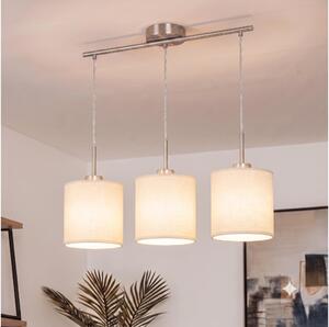 Brilagi - Lampadario LED a cavo NUBILA 3xE27/60W/230V crema