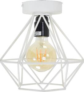 Lampada da soffitto in filo metallico Ø 22 cm. - Bianco opaco