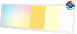 Plafoniera a pannello LED 120x30 RGB+CCT, colorata, con cambio colore, dimmerabile e telecomando