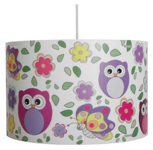 Lampada a sospensione per camerette CYLINDER � 45xh 29 cm in multicolor Giungla